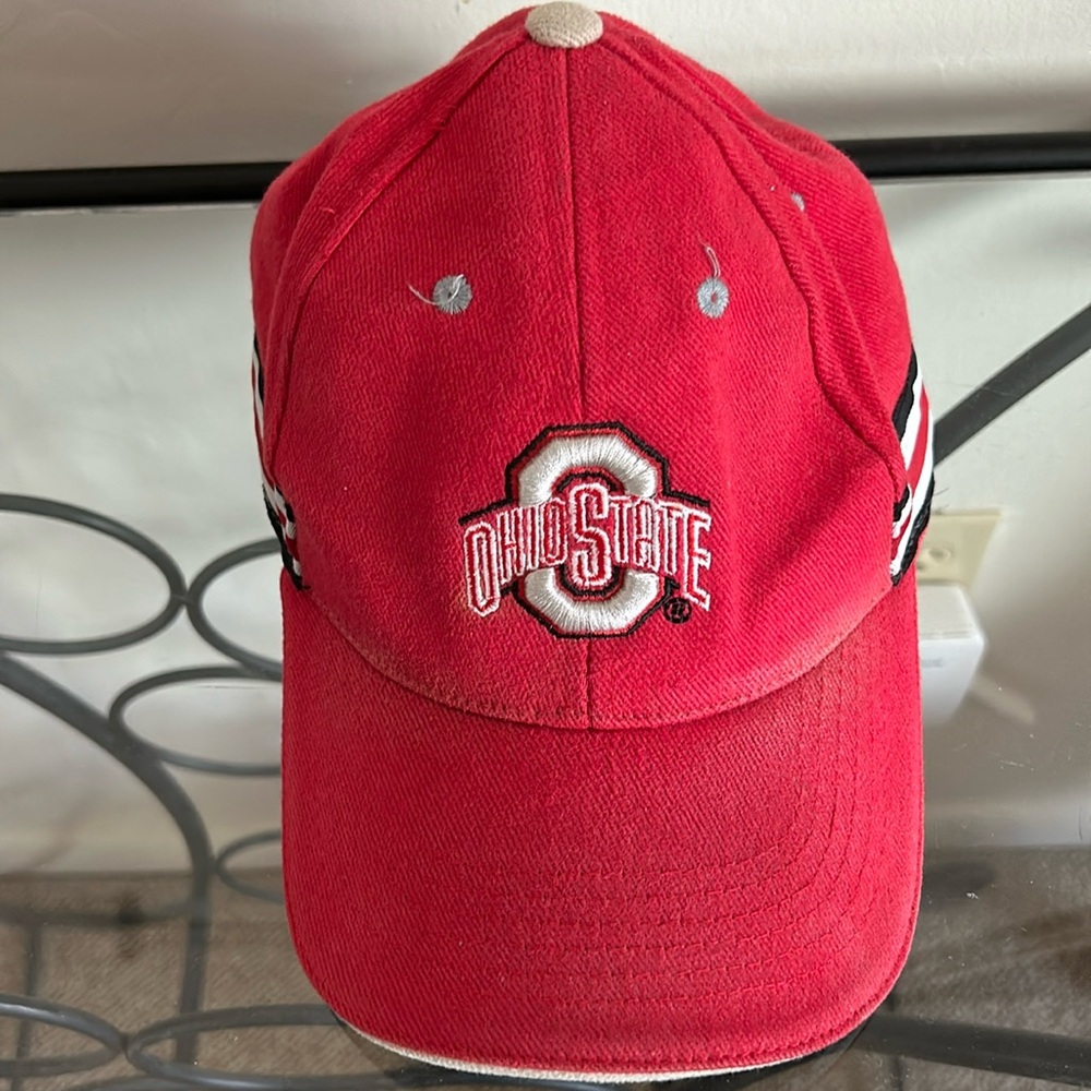 Ohio state red/white/black cap hat